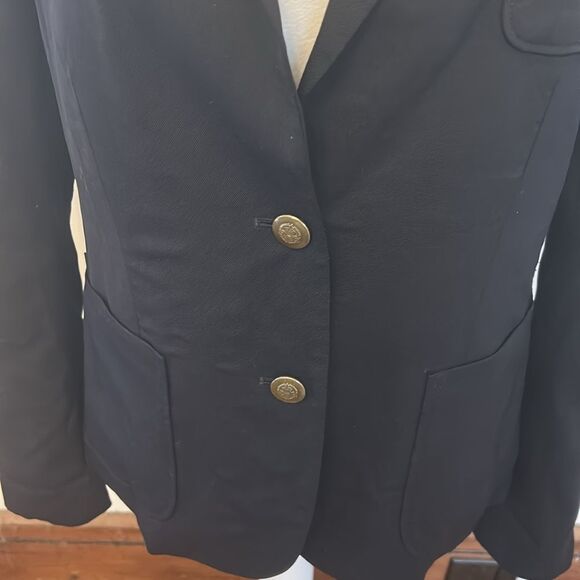 Gap deep navy button front blazer Size 6 EUC - Picture 3 of 12
